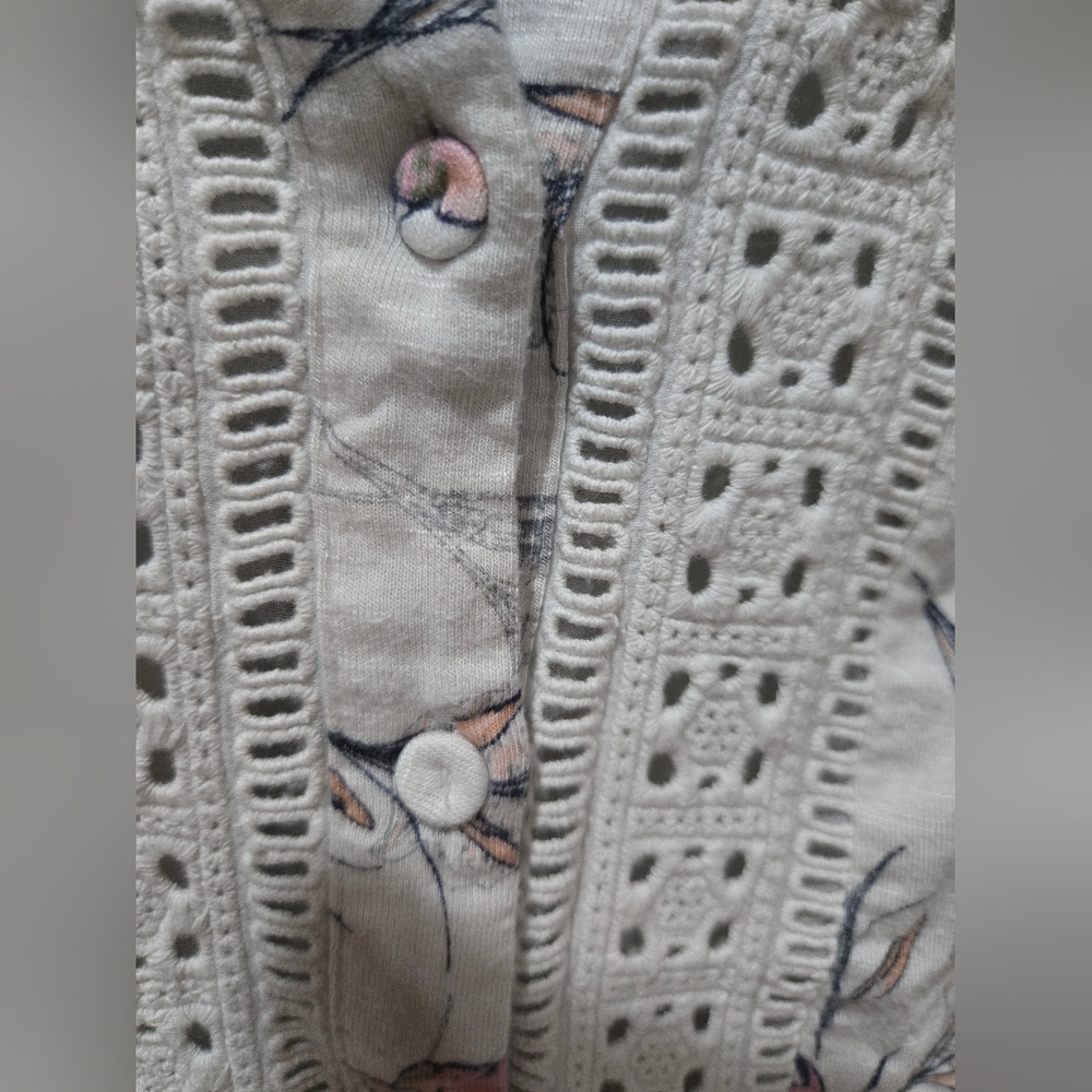 Daniel Rainn Floral Lace Blouse - Pink and Cream - Picture 5 of 5